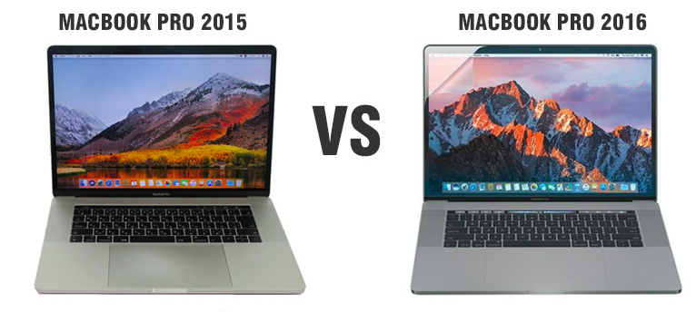 So sánh MacBook Pro 2015 và MacBook Pro 2016